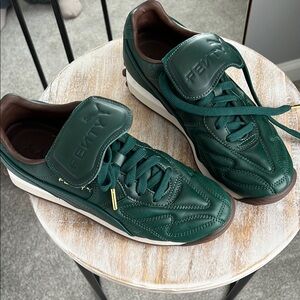 Fenty Beauty Green Suede Sneakers